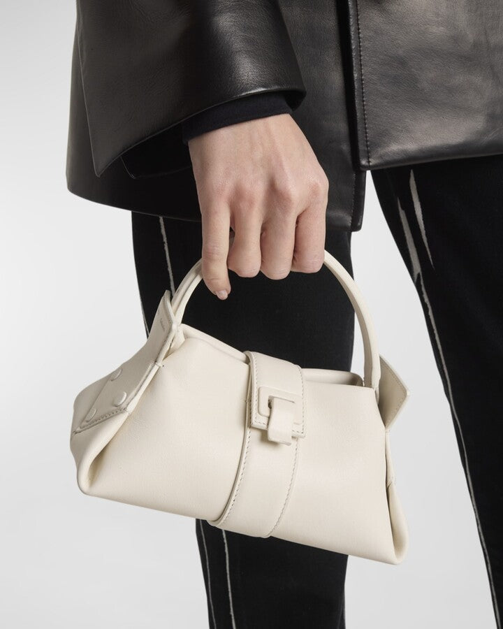 Park mini leather shoulder bag - Cream