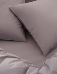 Housse de couette en percale de coton - Mauve d'Eté