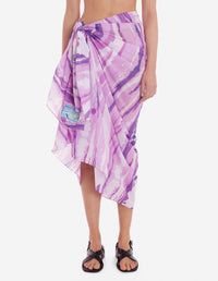Paréo Maison Kitsuné x Vilebrequin - Lilac Design