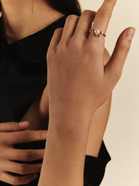 Bague Martha N°2 en or jaune avec diamant - Diamant & Perle