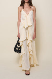 Passage Poise linen trousers - White