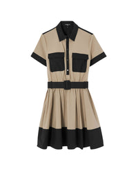 BEIGE / NOIR ROBE