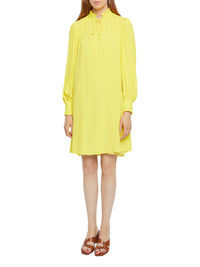 Robe éstivale en crépon de soie - Jaune