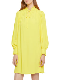 Robe éstivale en crépon de soie - Jaune