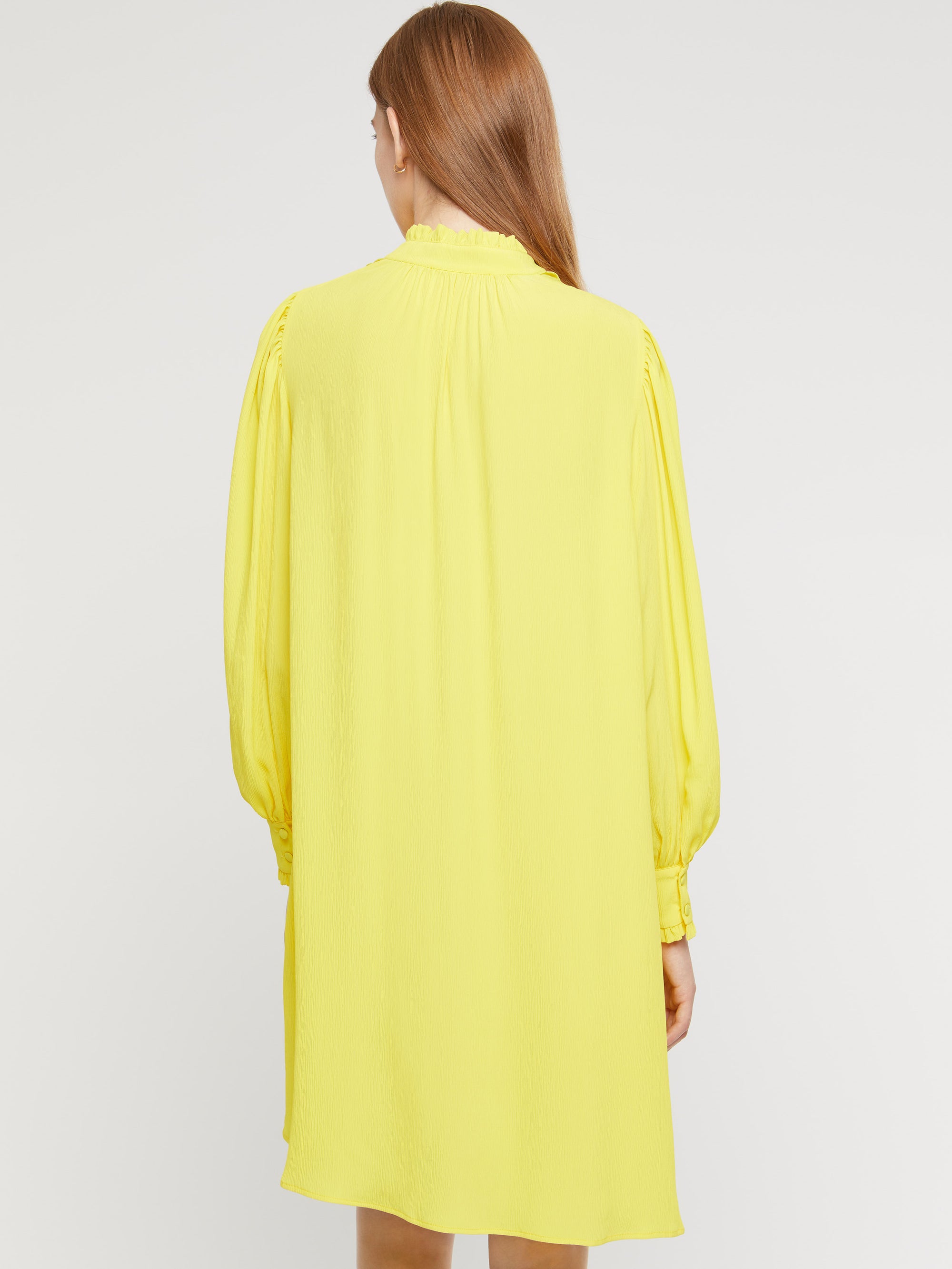Robe éstivale en crépon de soie - Jaune