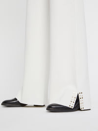 Pantalon droit souple - Blanc