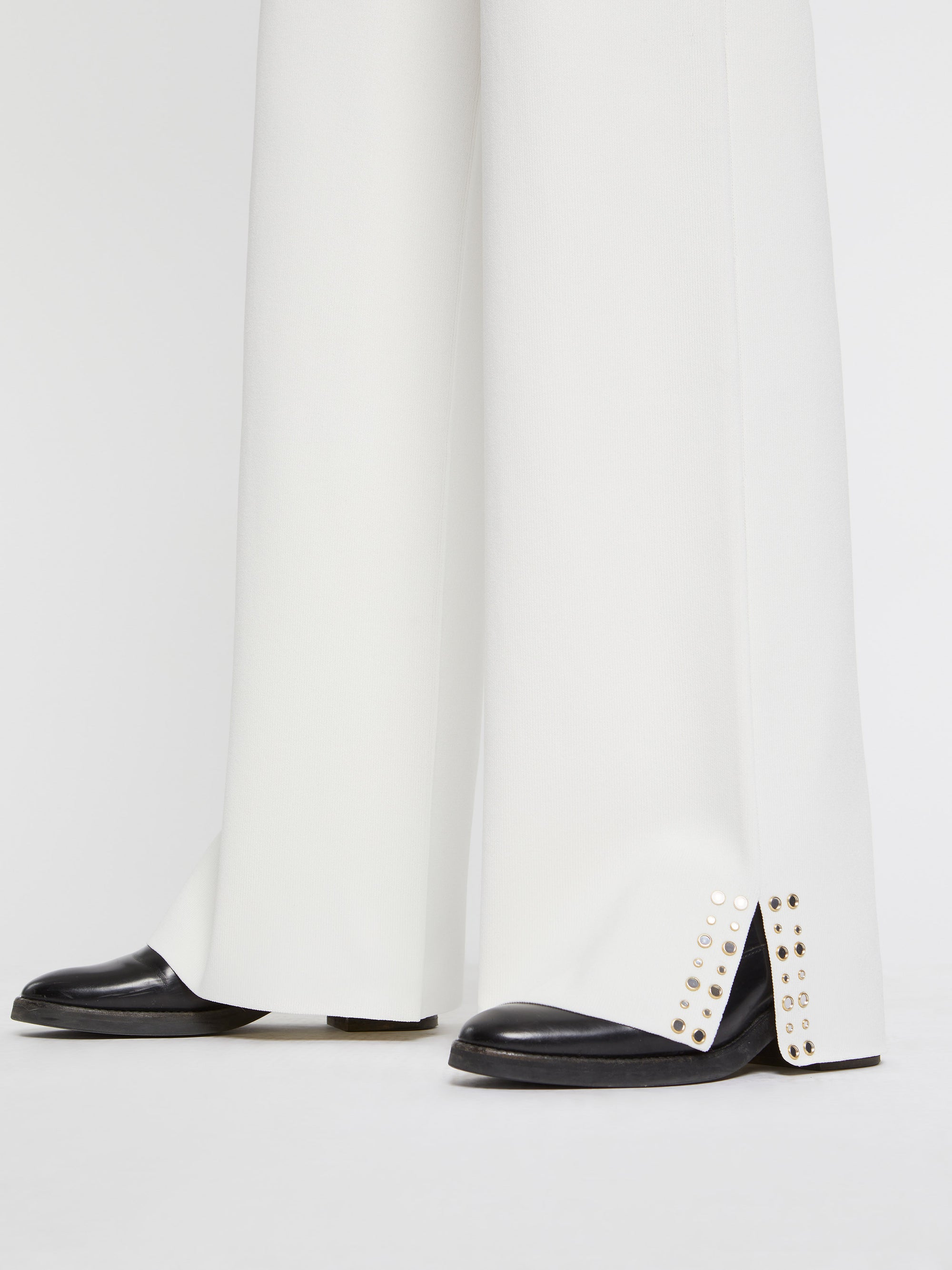 Pantalon droit souple - Blanc