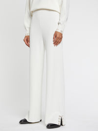 Pantalon droit souple - Blanc