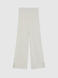 Pantalon droit souple - Blanc