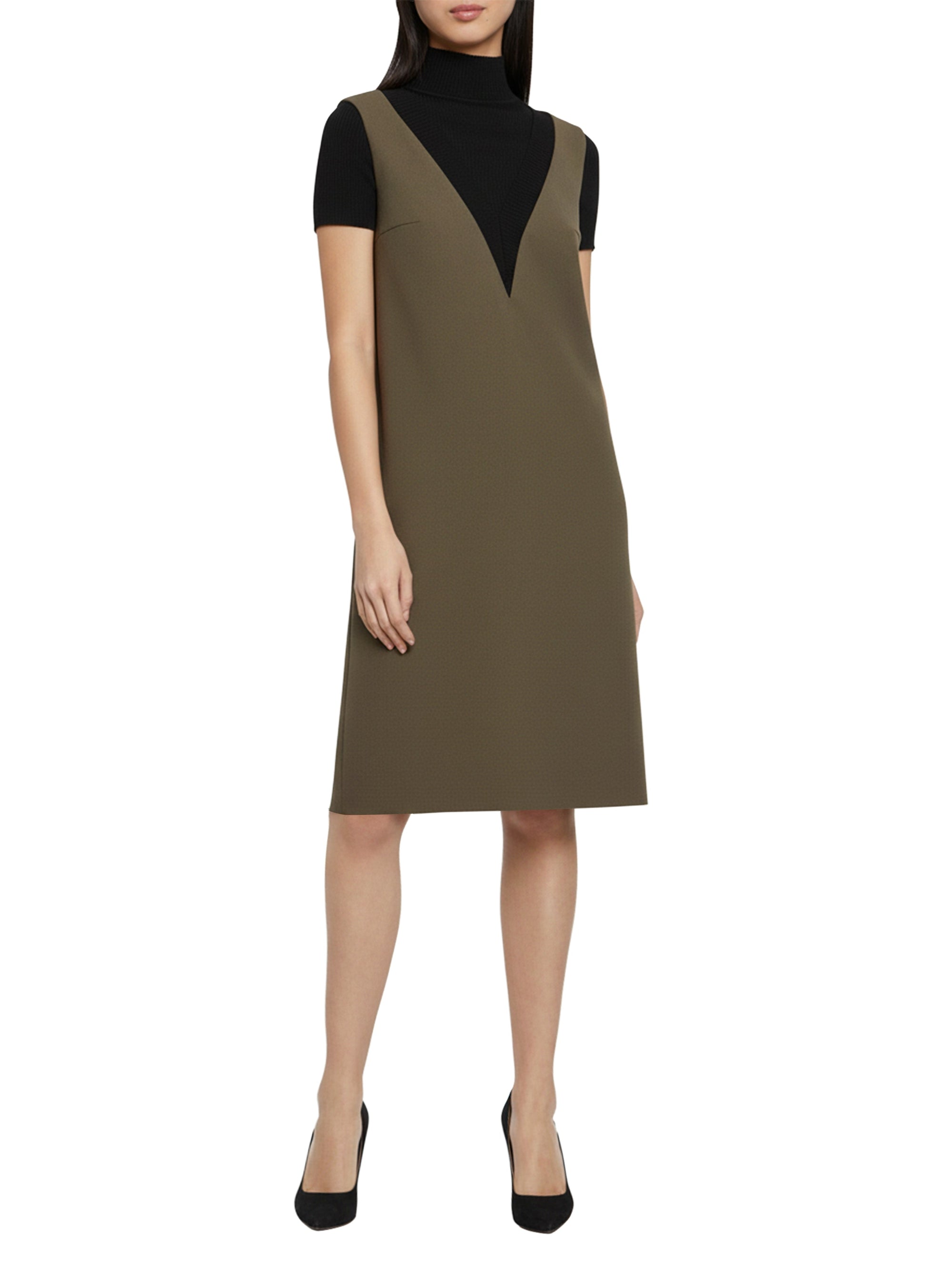 KAKI / NOIR ROBE BIMATIERE