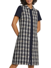 NOIR / BLANC CASSE ROBE