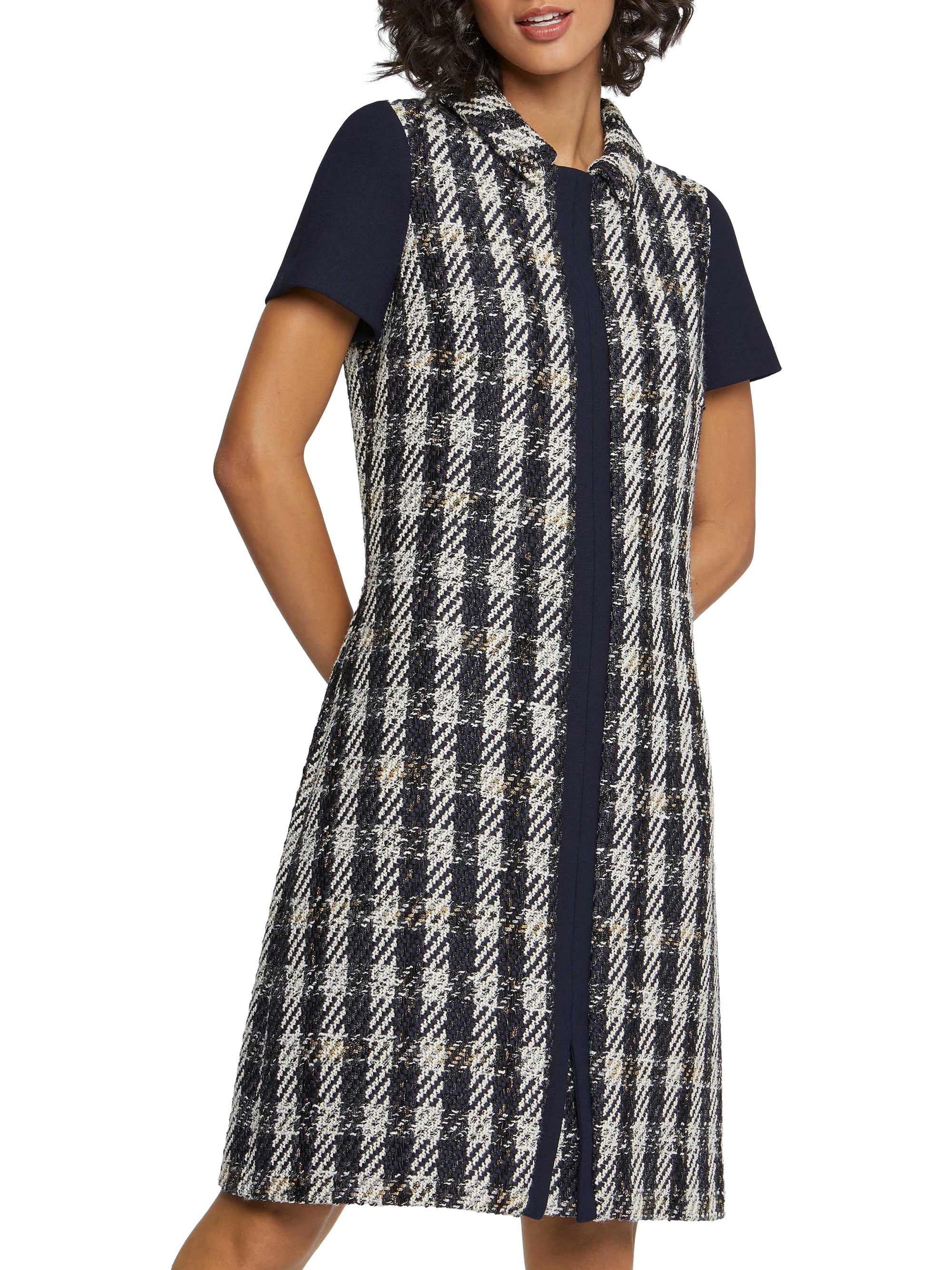 NOIR / BLANC CASSE ROBE