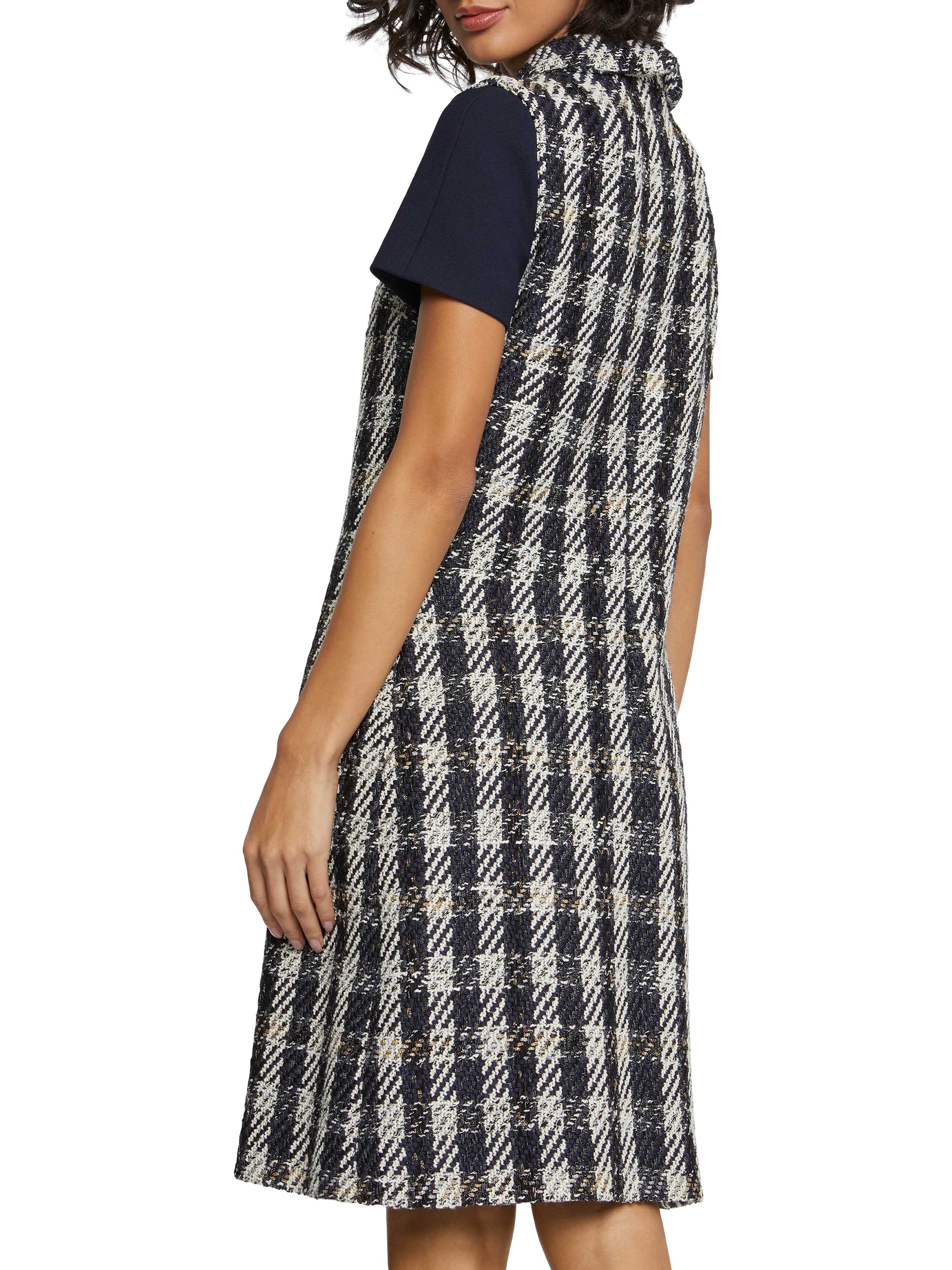 NOIR / BLANC CASSE ROBE