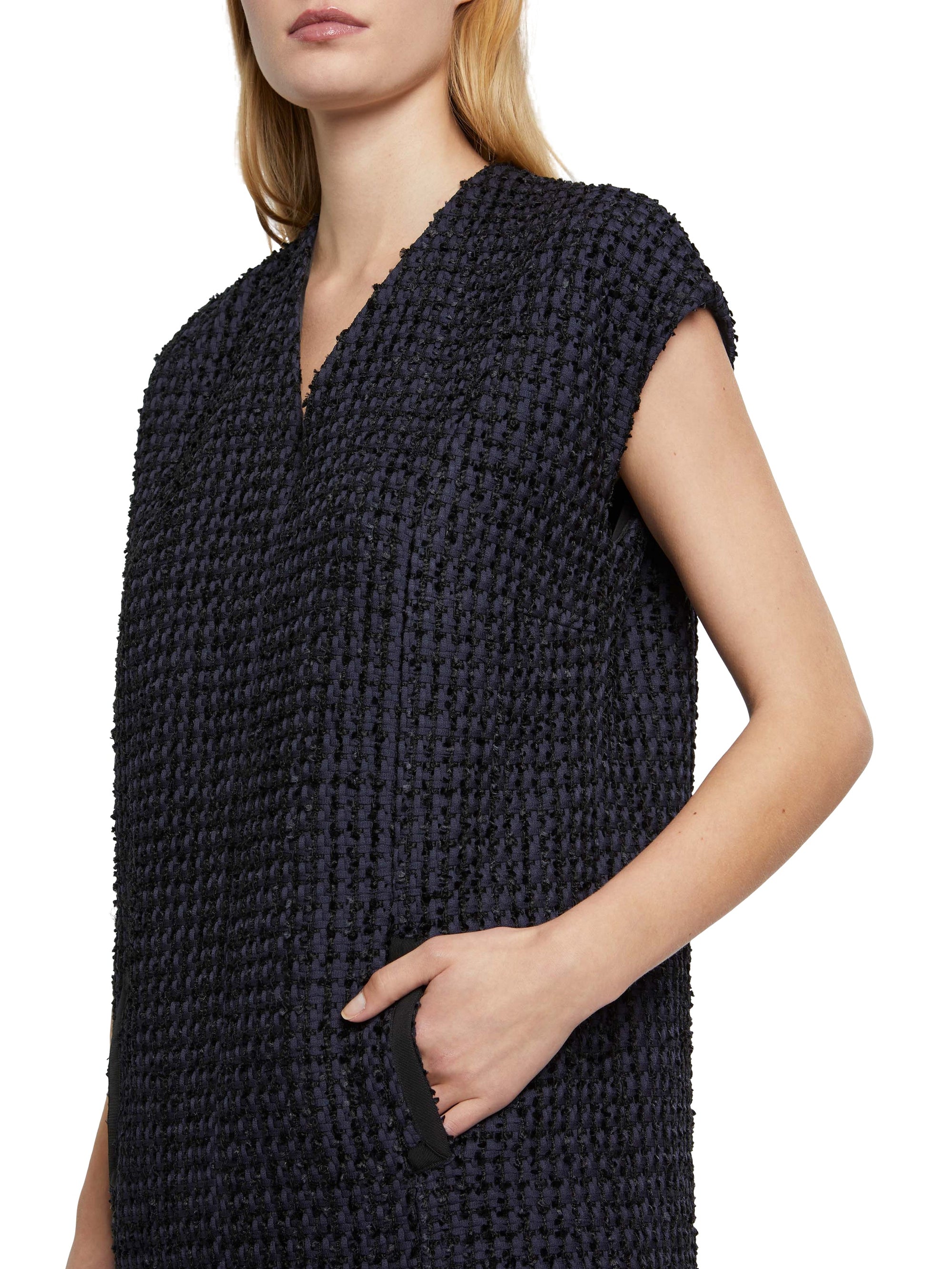 NOIR / MARINE ROBE