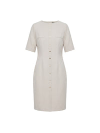 Straight-cut sleeveless dress - Pierre