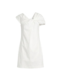 Short dress with short sleeves - Off-white