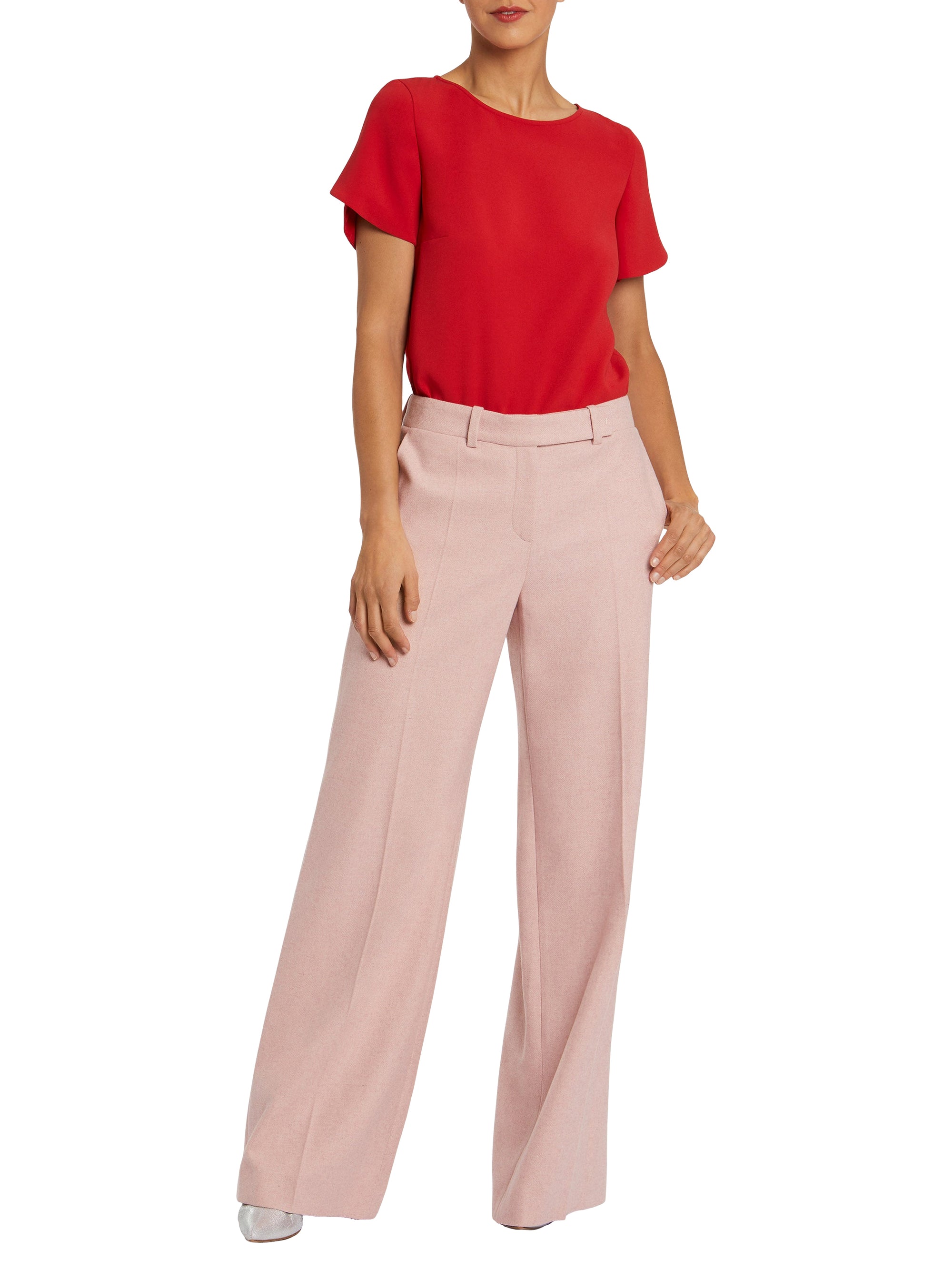 Short-sleeved blouse - Red