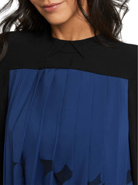 Robe à manches longues - Noir & bleu marine