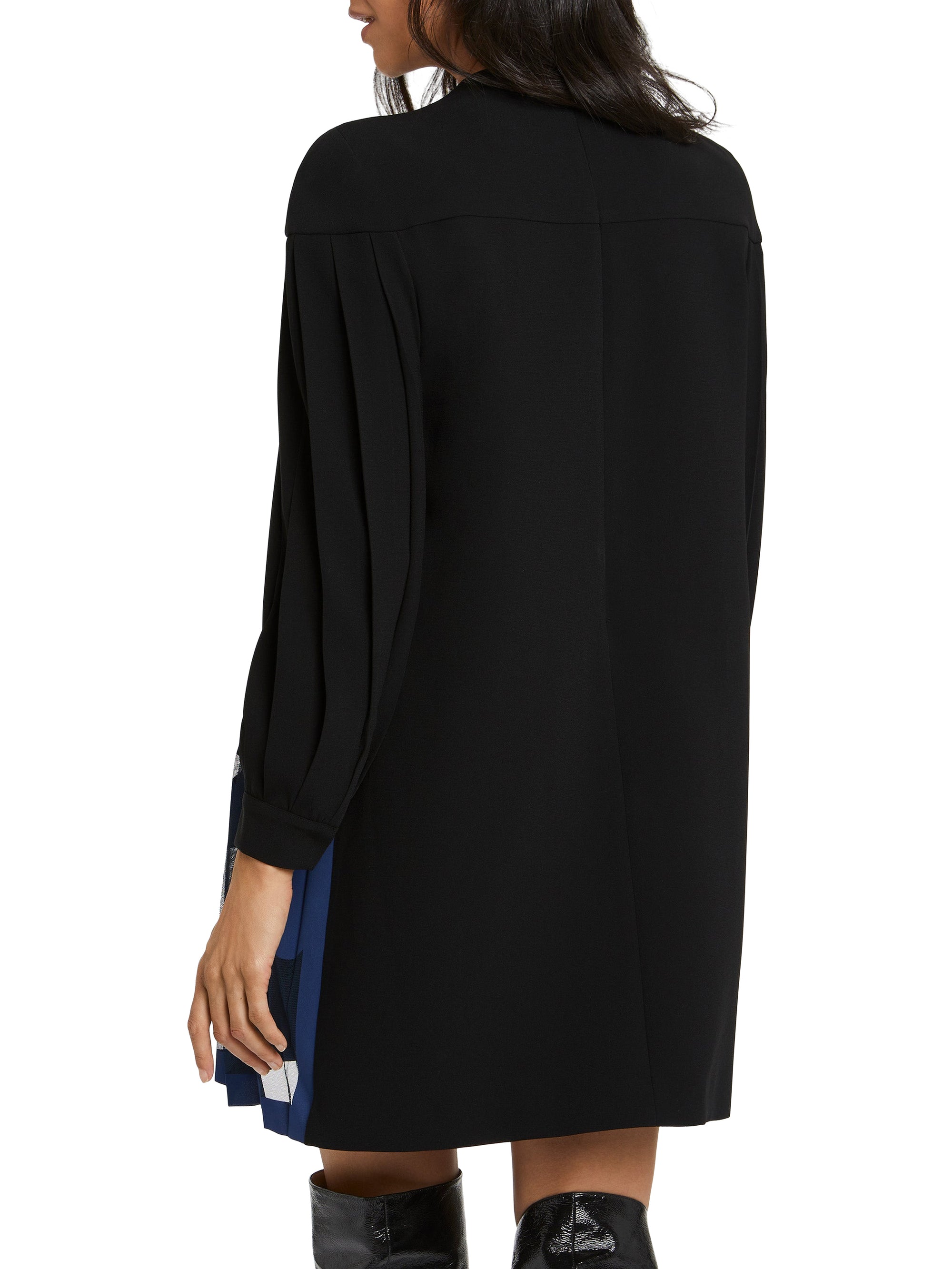 Robe à manches longues - Noir & bleu marine
