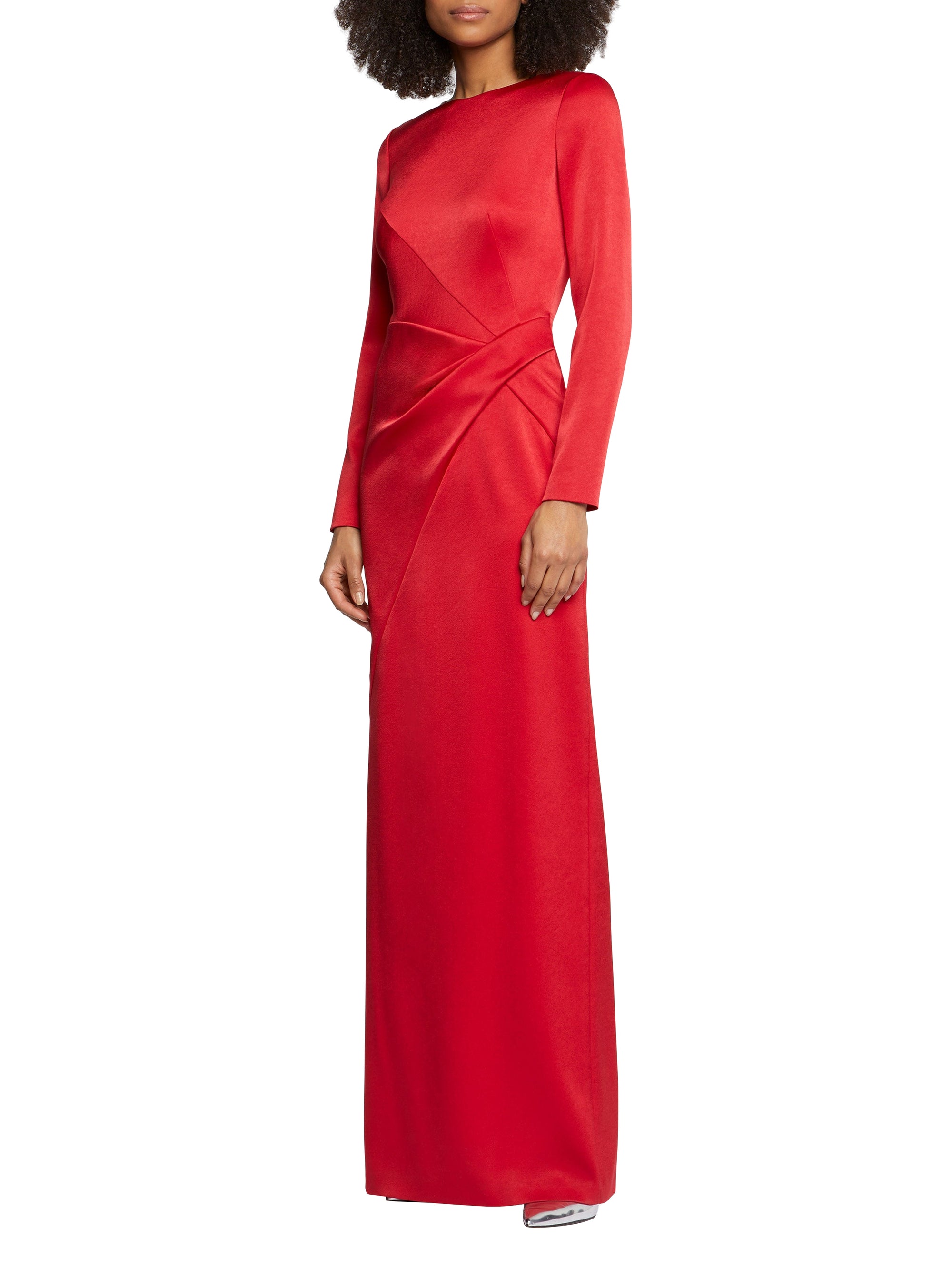 Robe à manches longues - Rouge