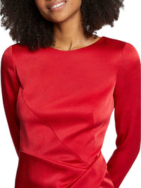 Robe à manches longues - Rouge