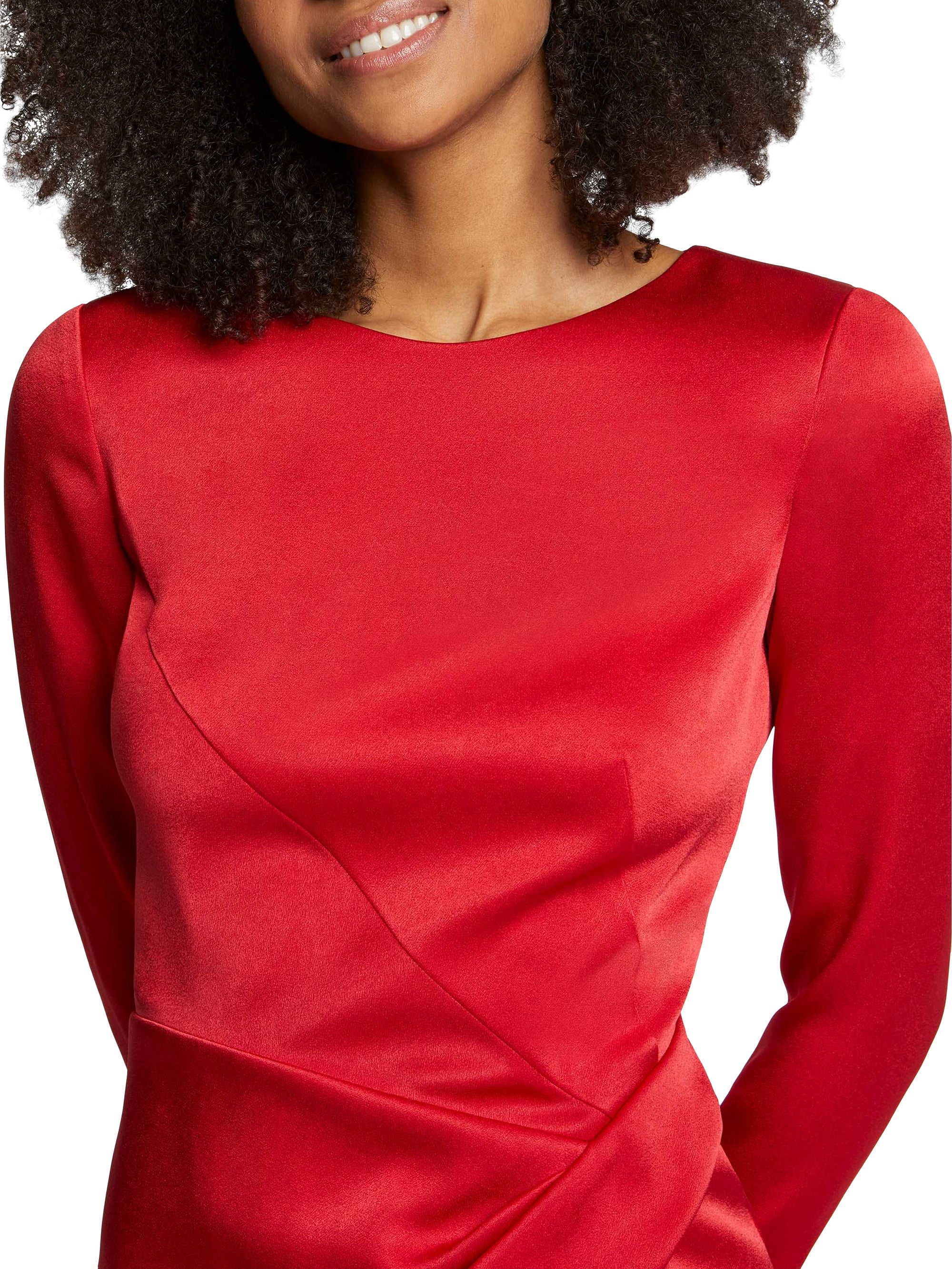 Robe à manches longues - Rouge