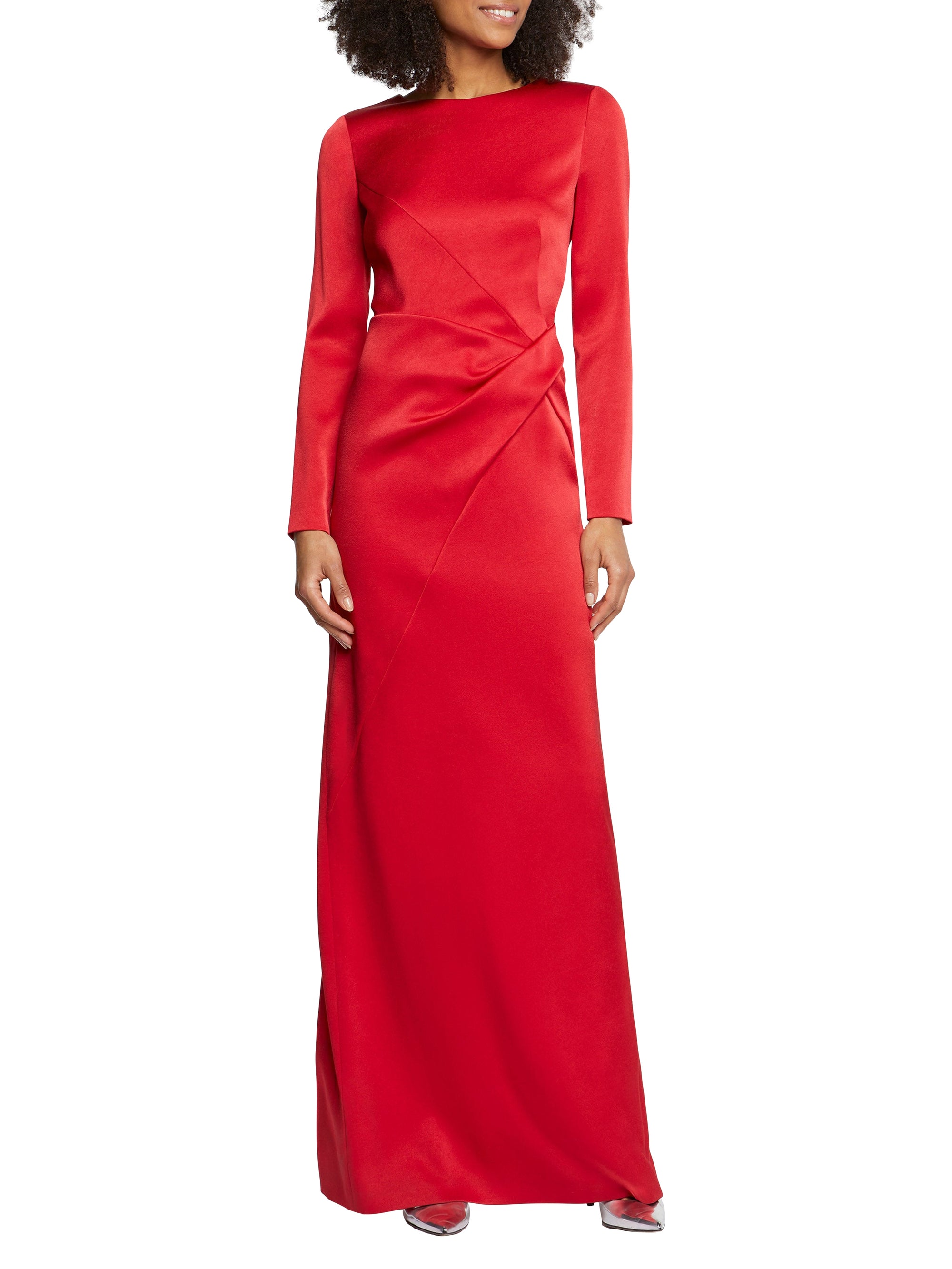 Robe à manches longues - Rouge