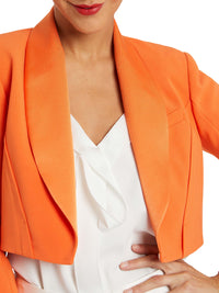 Short blazer jacket - Orange