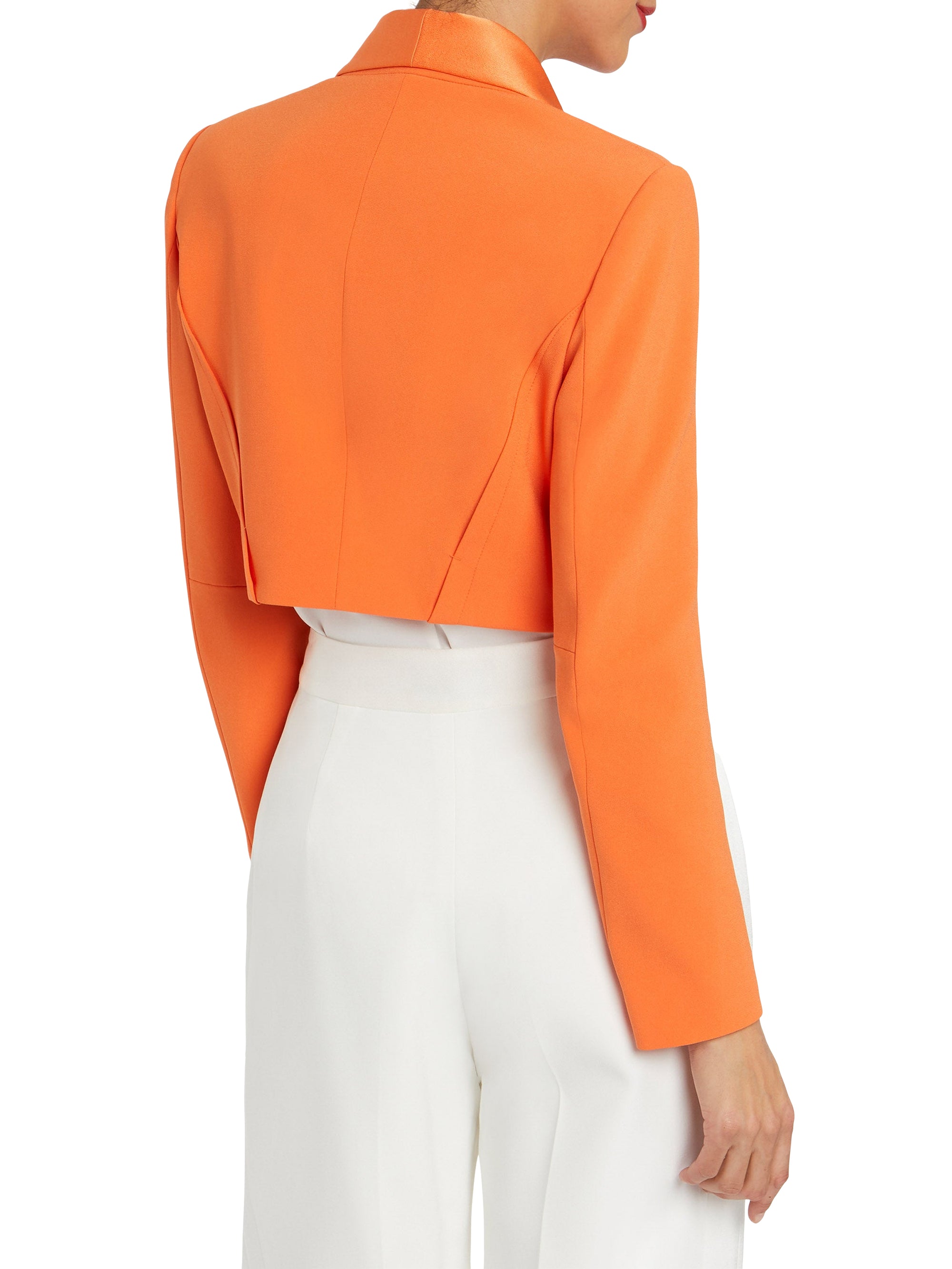 Short blazer jacket - Orange