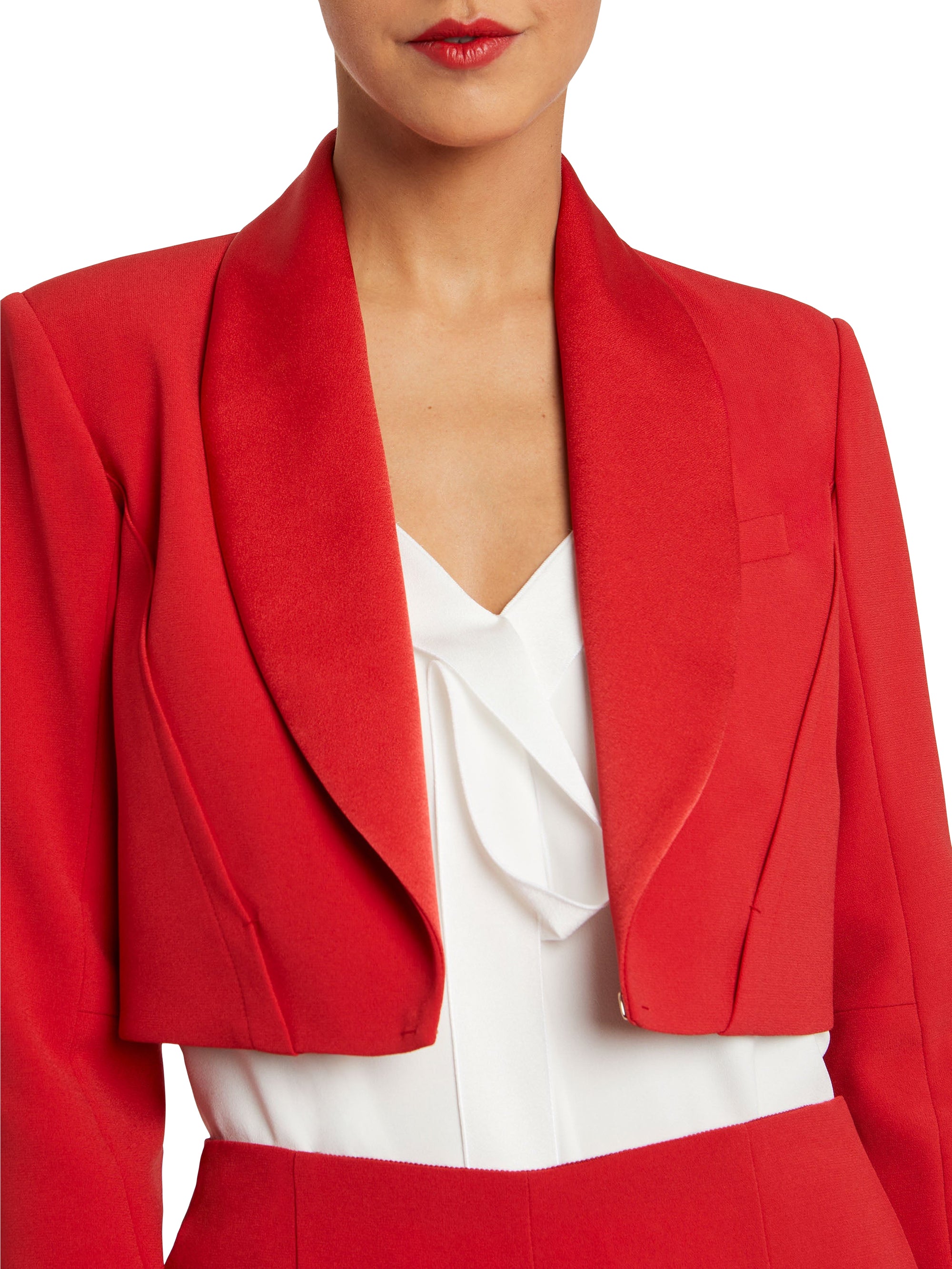 Short blazer jacket - Red