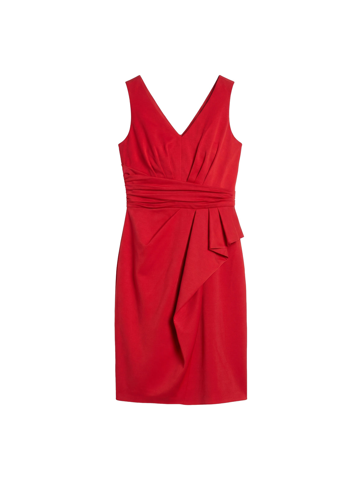 Draped midi dress - Hibiscus