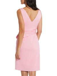 Robe midi drapée - Rose clair
