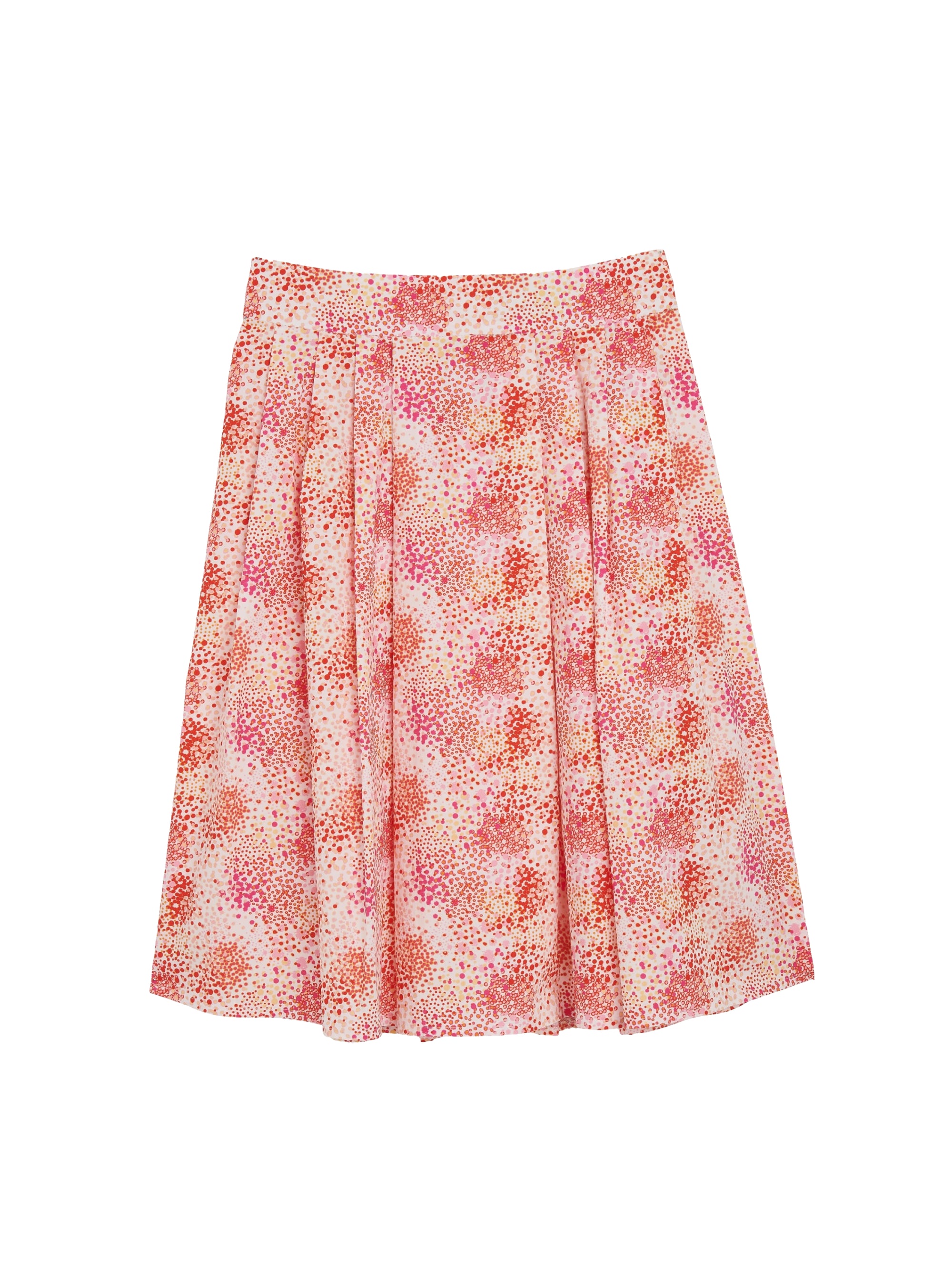 Floral skirt - Orange red