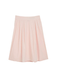 Jupe midi évasée - Beige rose