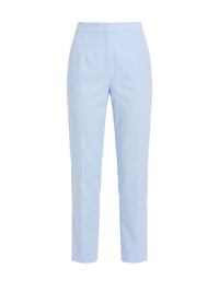 Pantalon stretch en coton - Ciel