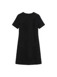 Short-sleeved dress - Black