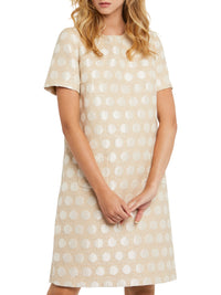 Robe à manches courtes - Beige