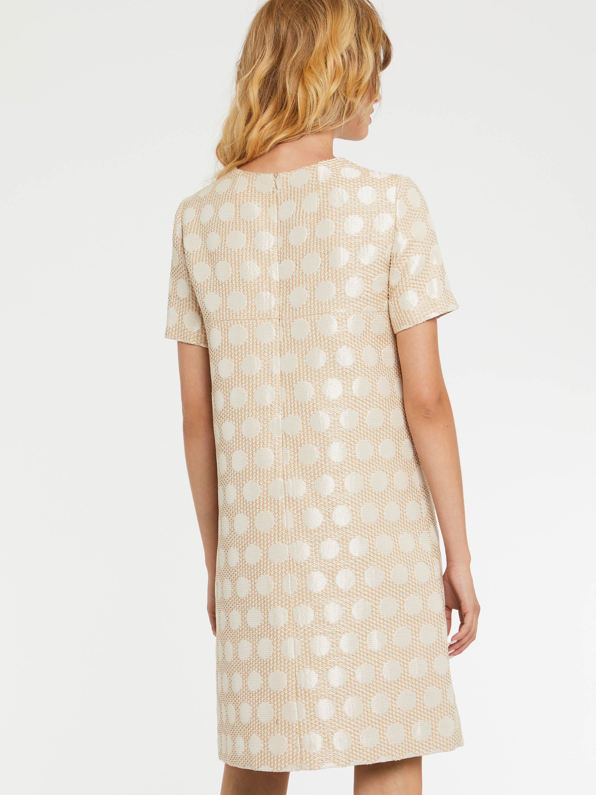 Robe à manches courtes - Beige