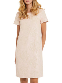 Robe à manches courtes - Beige rose