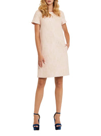 Robe à manches courtes - Beige rose