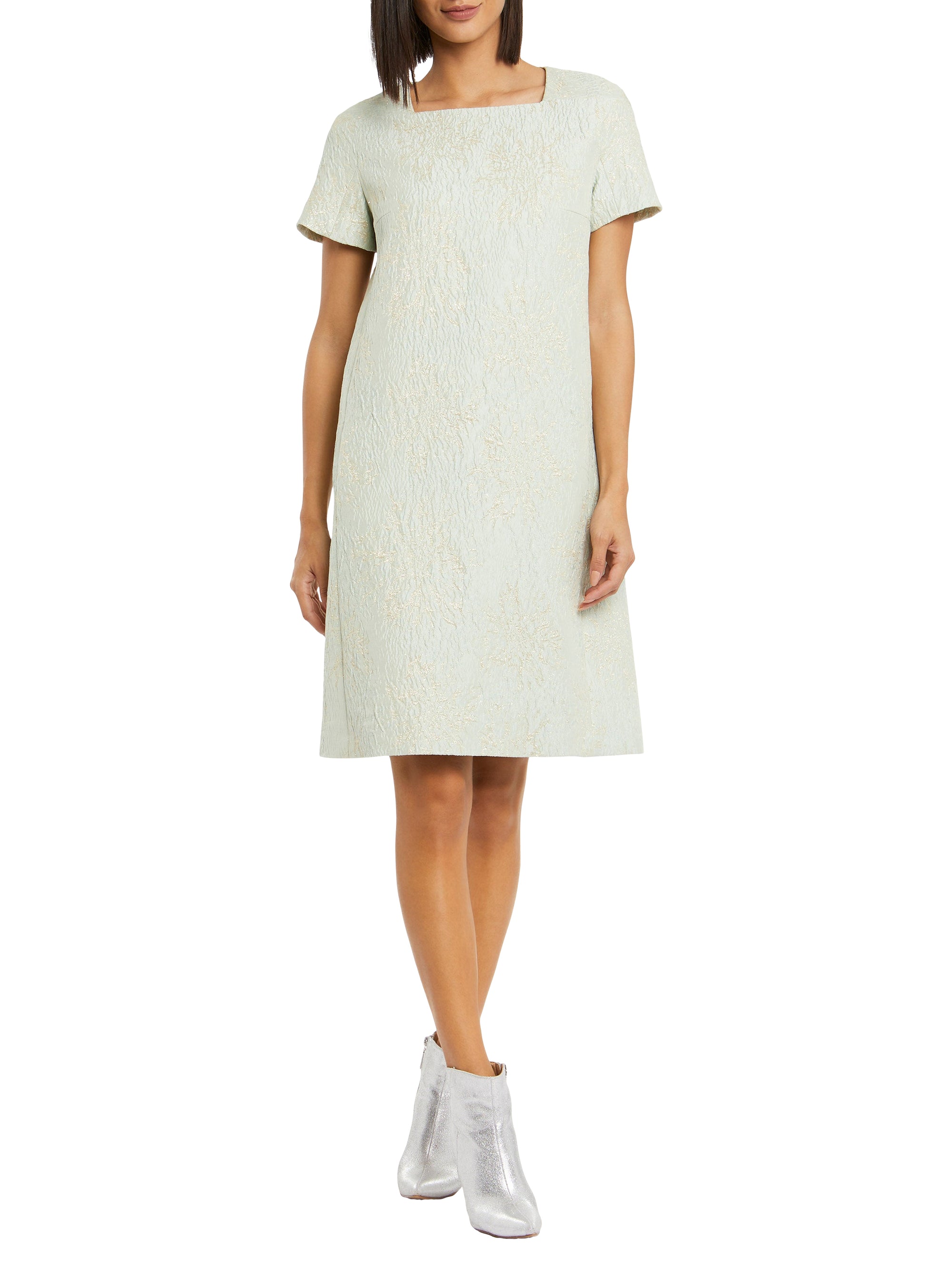 Robe à manches courtes - Vert pale