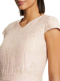 Robe à manches courtes - Beige rose