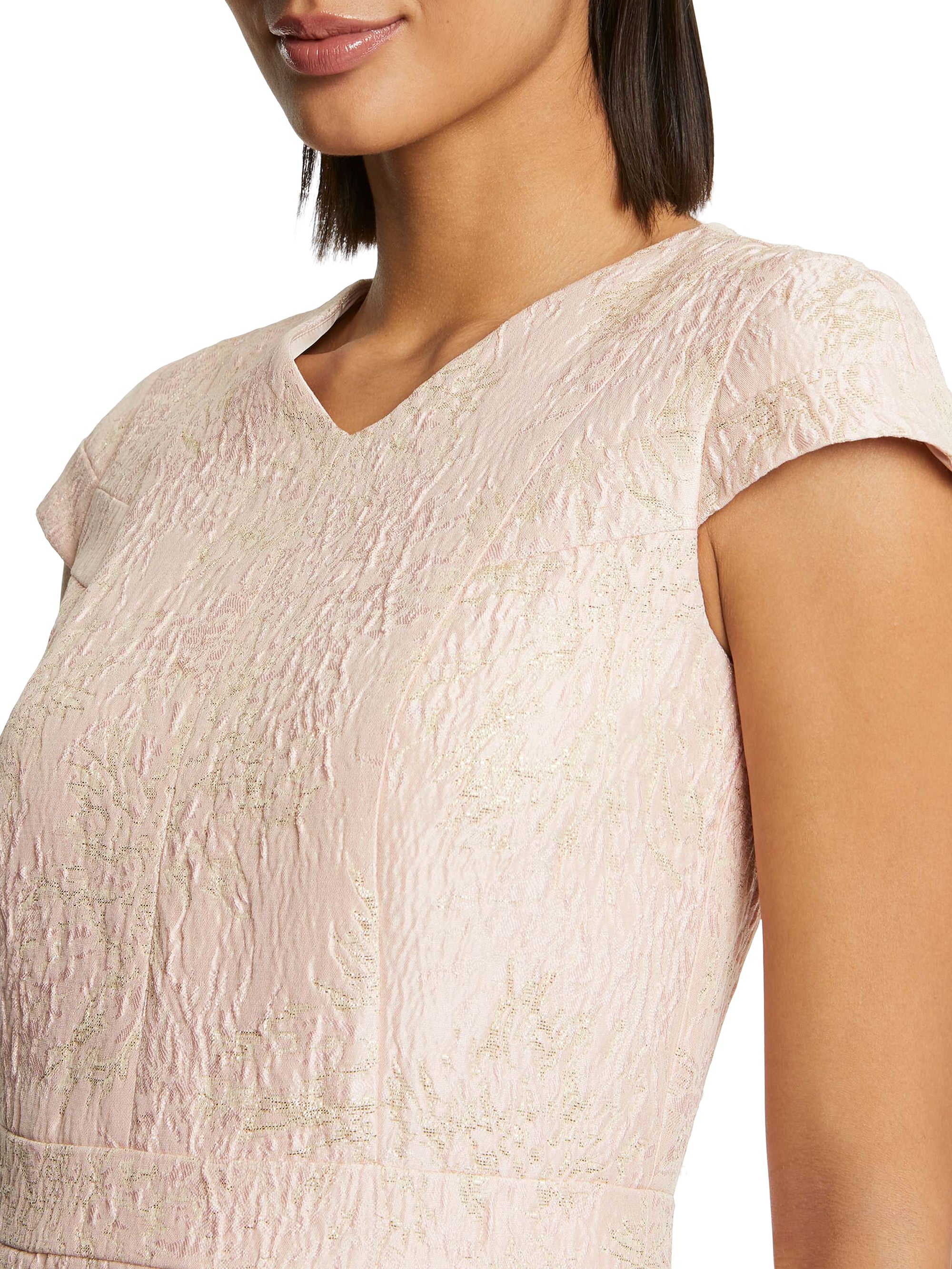 Robe à manches courtes - Beige rose