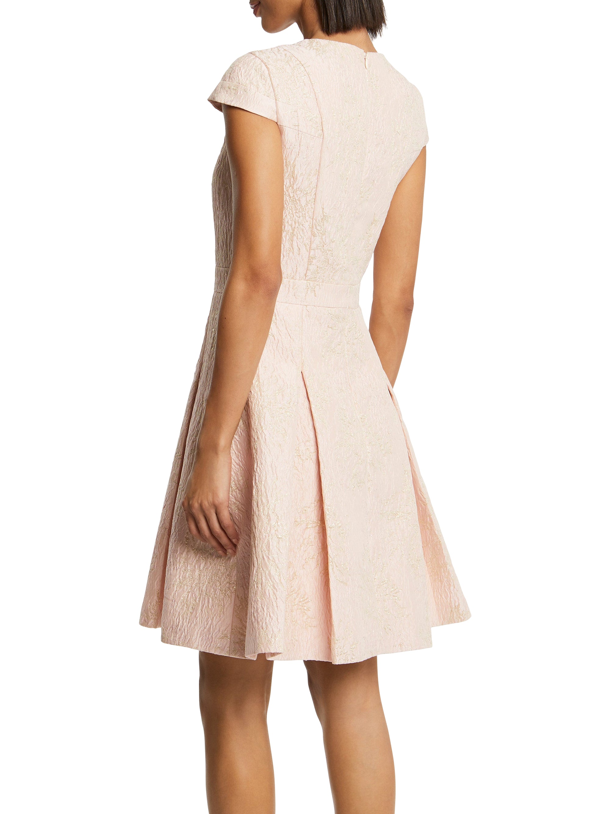 Robe à manches courtes - Beige rose