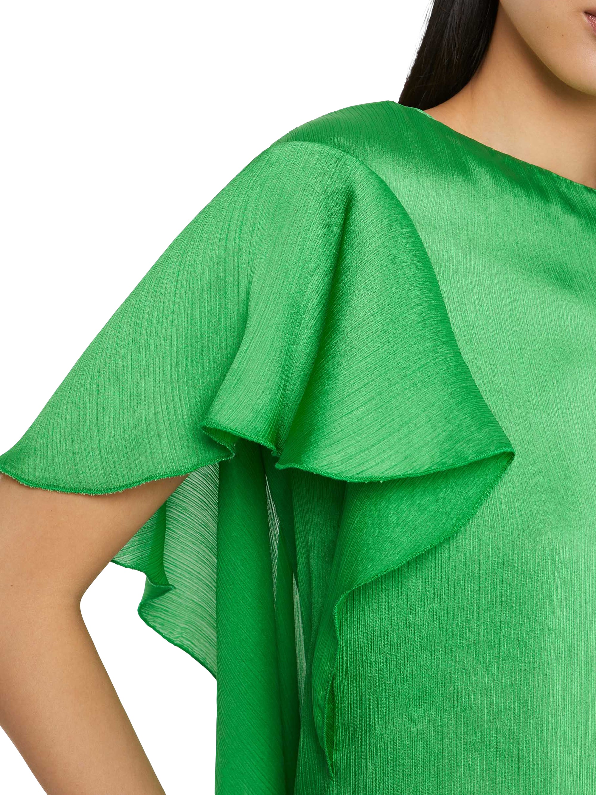 Blouse with butterfly sleeves - Green