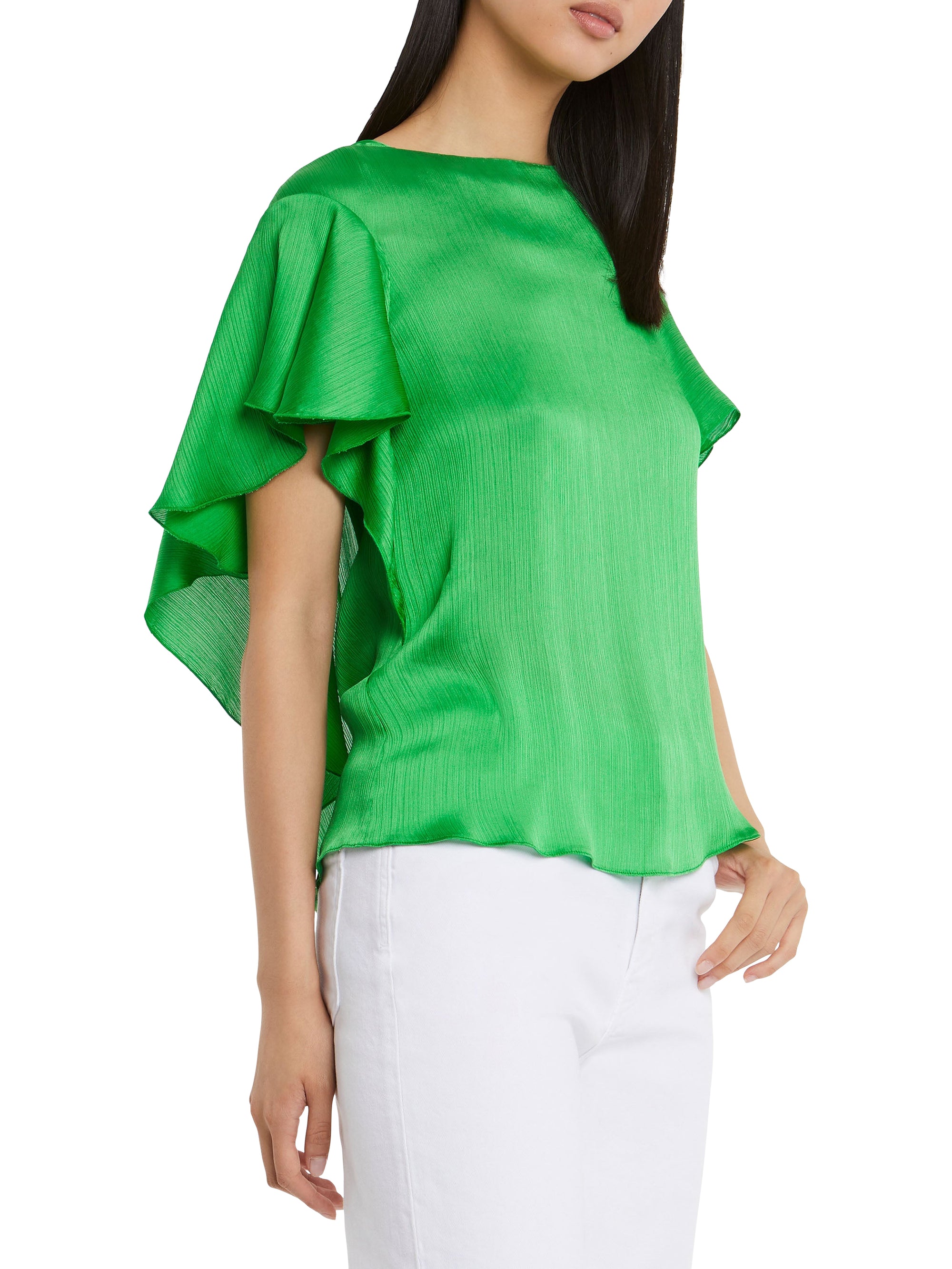 Blouse with butterfly sleeves - Green
