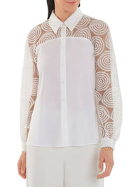 Chemise à manches longues - Blanc cassé