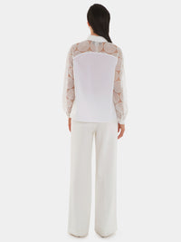 Chemise à manches longues - Blanc cassé