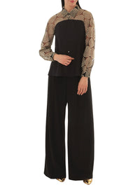 NOIR / GOLD CHEMISE ML