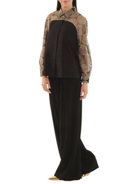 Chemise à manches longues - Noir & dore